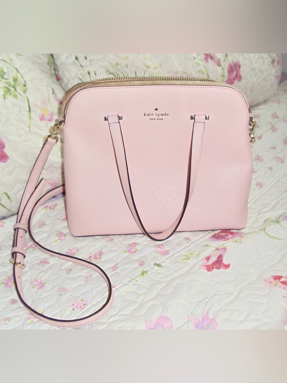 kate spade pale baby 🌸 Pink 👛  Dome Crossbody Satchel